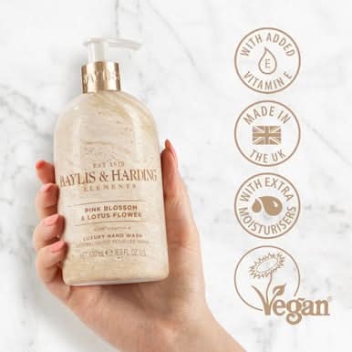 Baylis & Harding Elements Pink Blossom & Lotus Flower Hand Wash 500ml