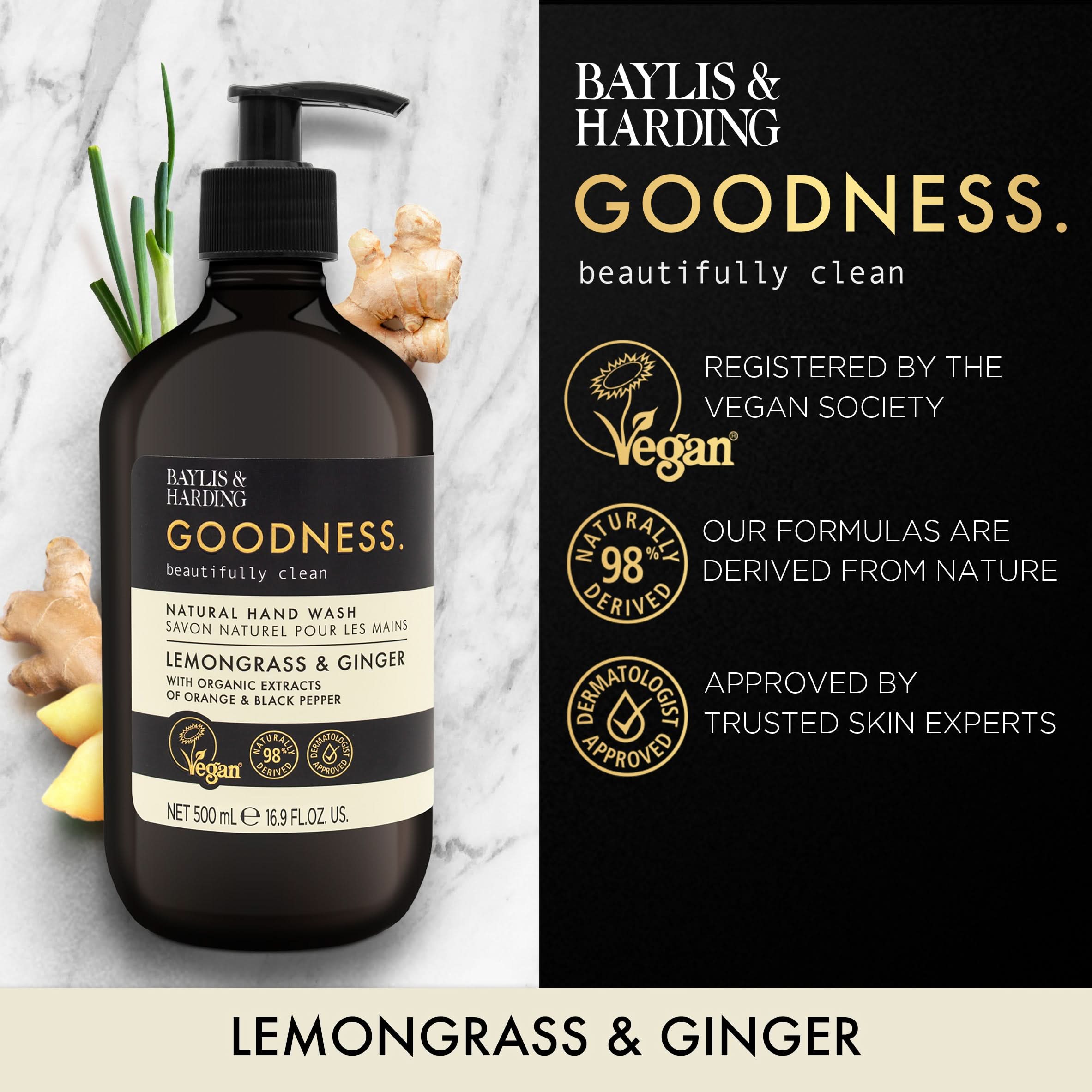 Baylis & Harding Goodness Lemongrass & Ginger Hand Wash 500ml