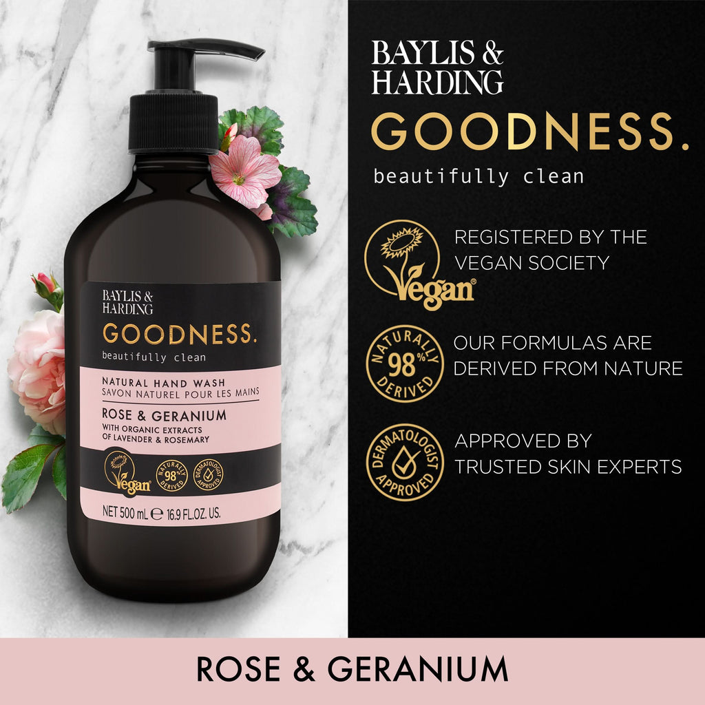 Baylis & Harding Goodness Rose & Geranium Hand Wash 500ml
