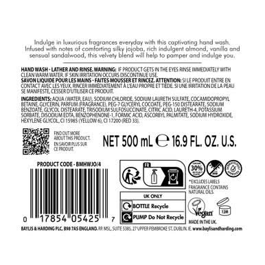 Baylis & Harding Jojoba, Vanilla & Almond Oil Hand Wash 500ml