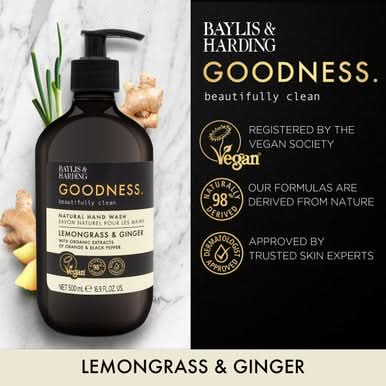 Baylis & Harding Kindness+ Vitamin C Brighten/Glow Hand Wash 500ml