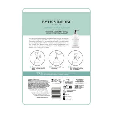 Baylis & Harding Signature Jasmine & Apple Blossom Anti-Bacterial Hand Wash 1 Litre Refill