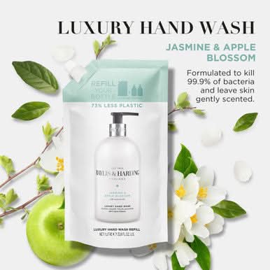 Baylis & Harding Signature Jasmine & Apple Blossom Anti-Bacterial Hand Wash 1 Litre Refill
