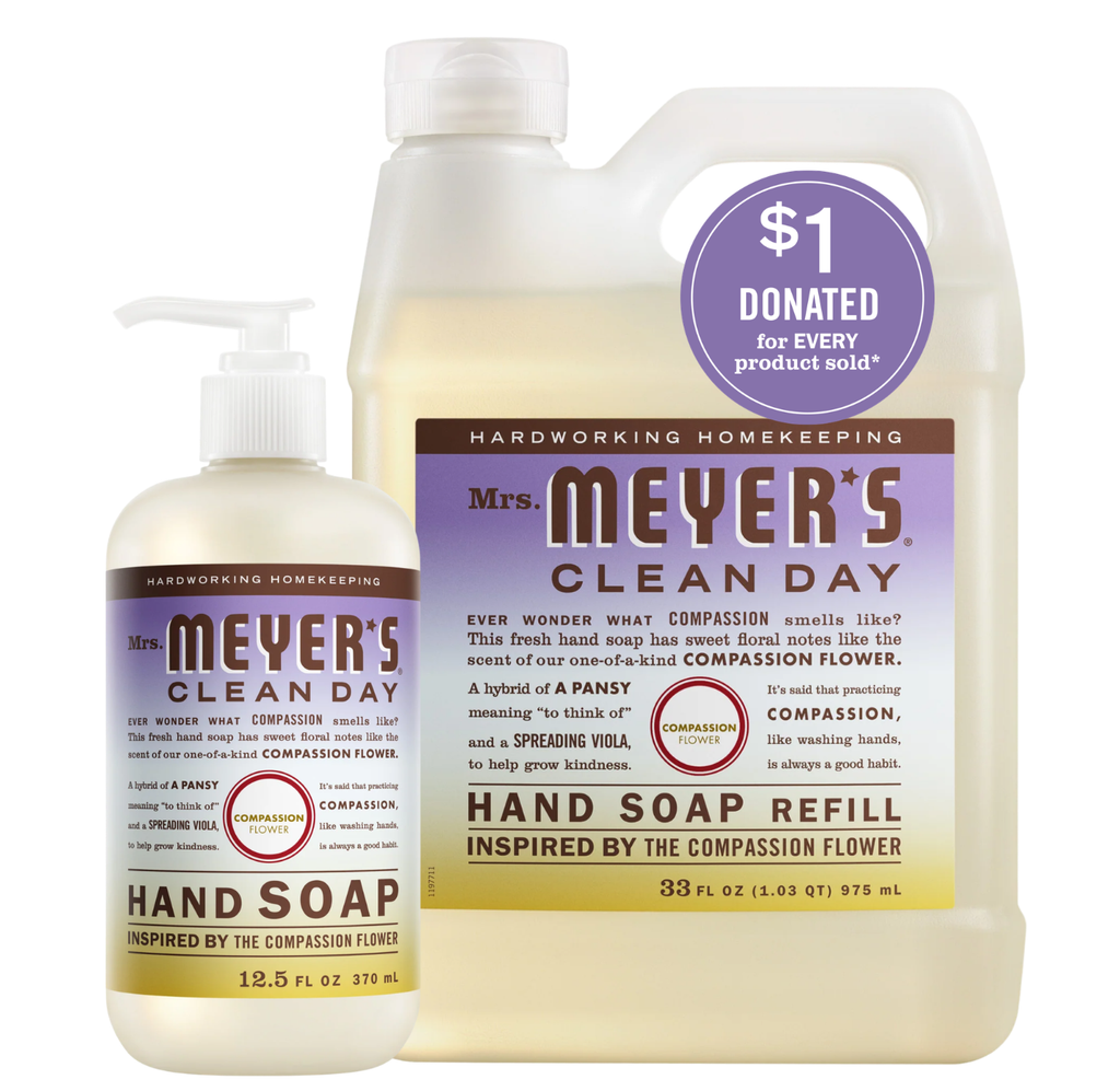 Compassion Flower Liquid Hand Soap & Refill Set