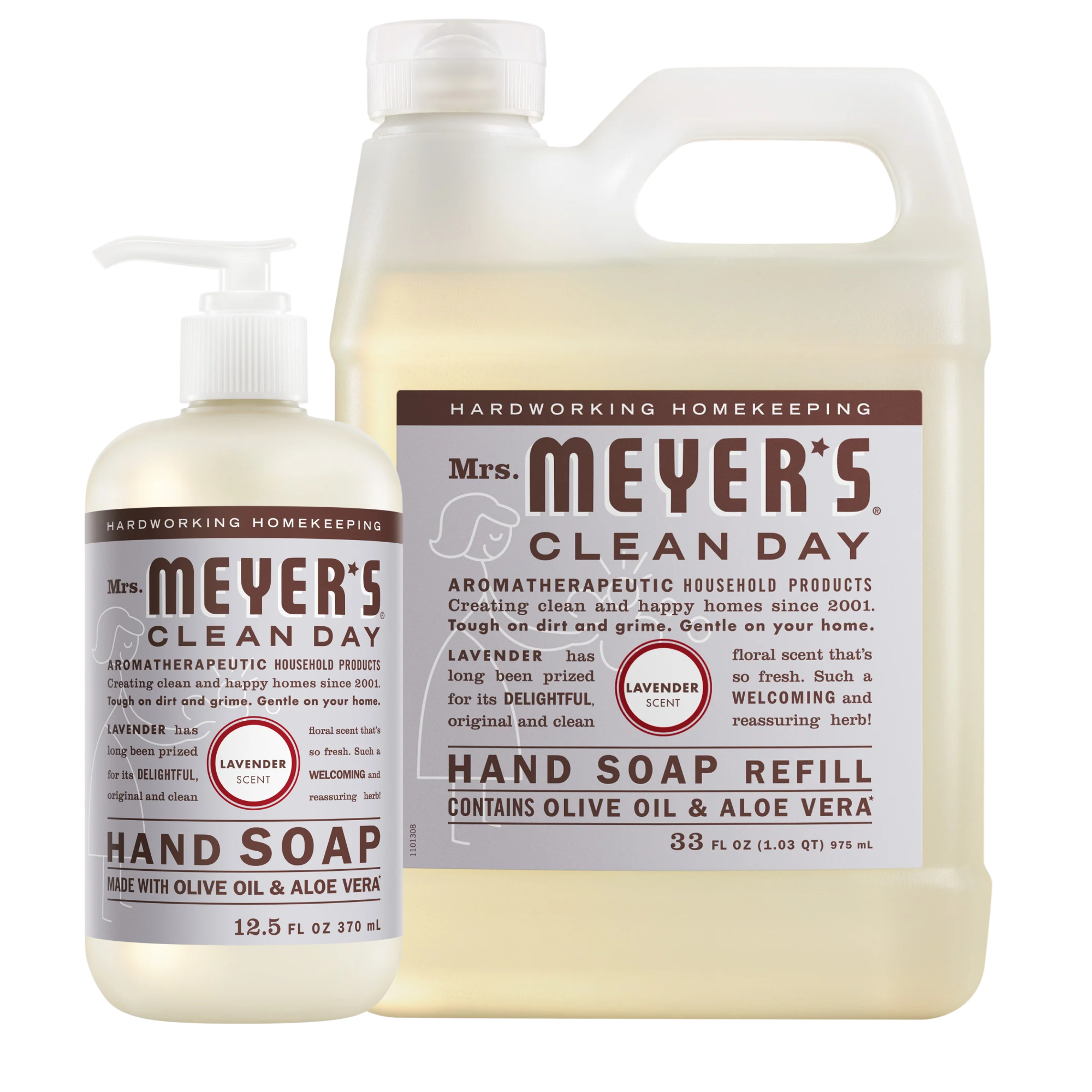 Lavender Liquid Hand Soap & Refill Set