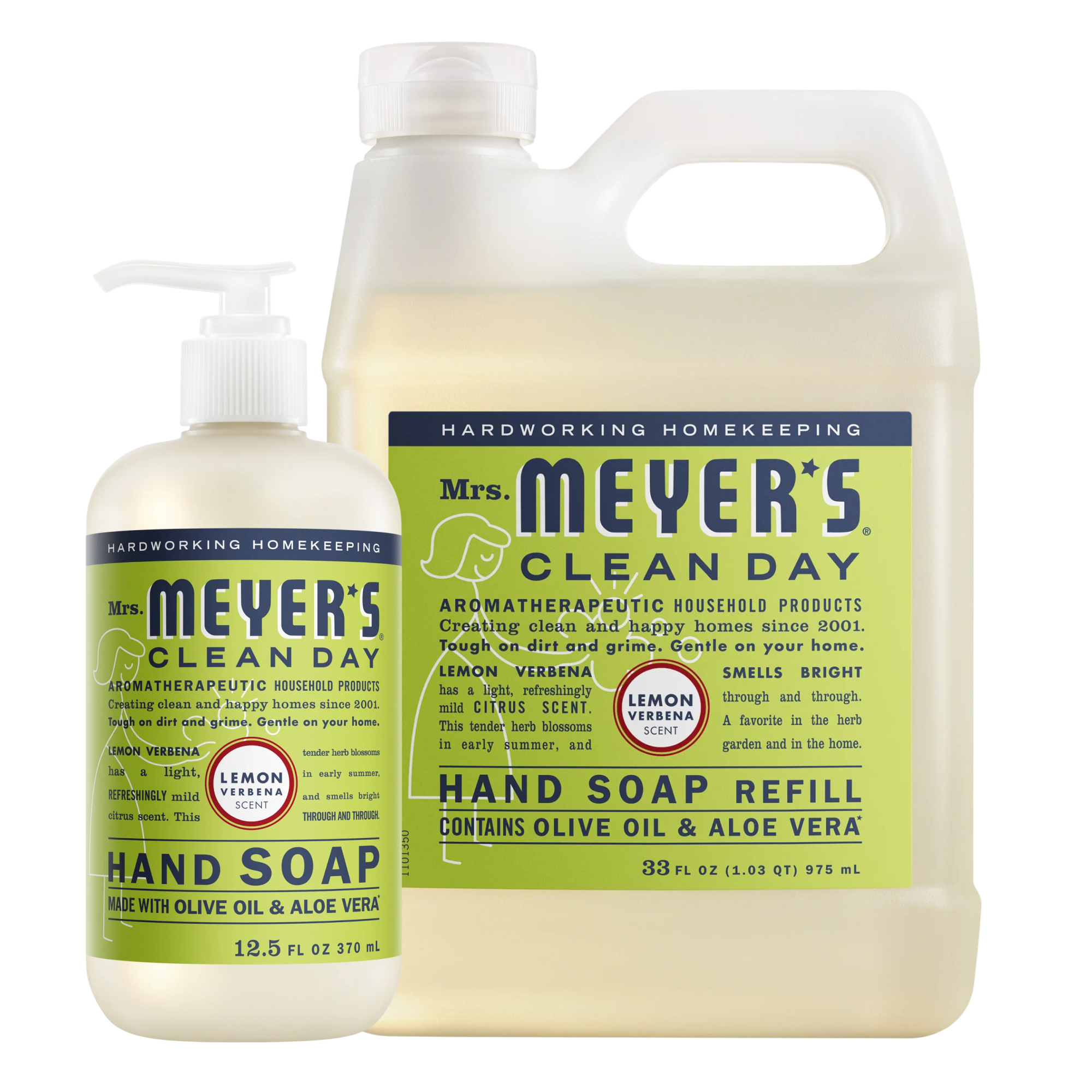 Lemon Verbena Liquid Hand Soap & Refill Set