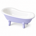 Lilac Ceramic Clawfoot Bathtub Soap Dish