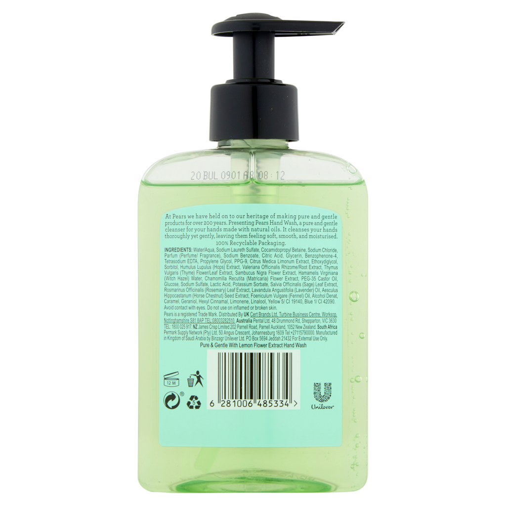 Pears Lemon Hand Wash 250ml