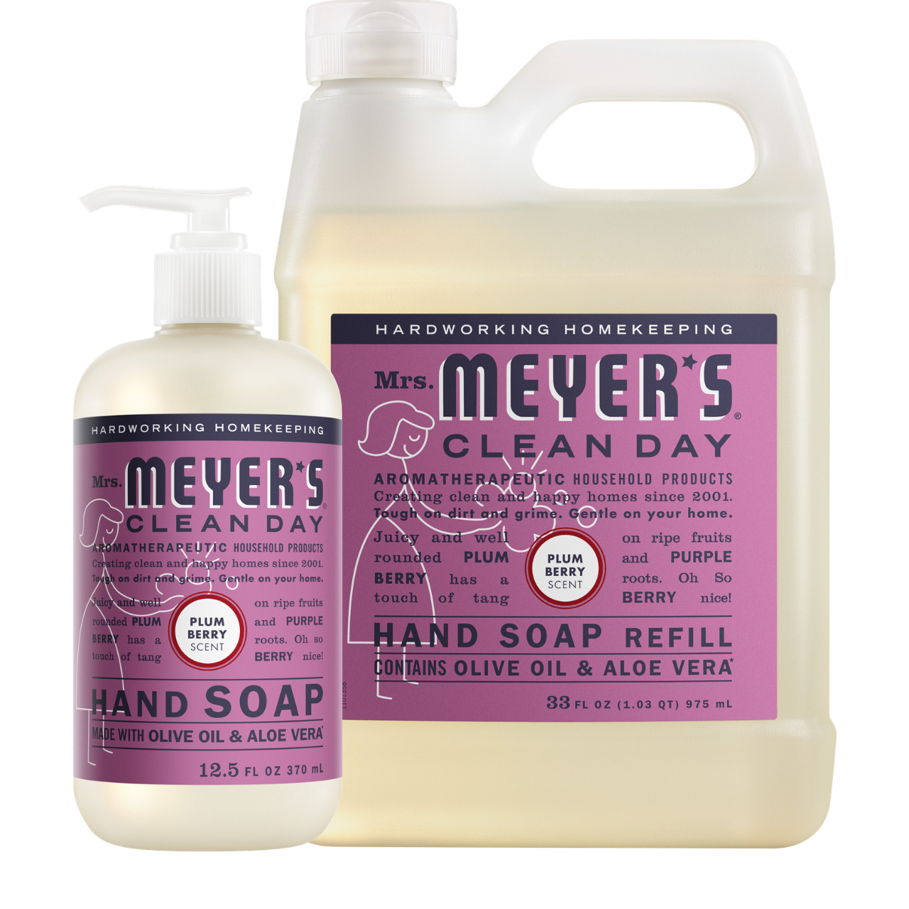 Plum Berry Liquid Hand Soap & Refill Set