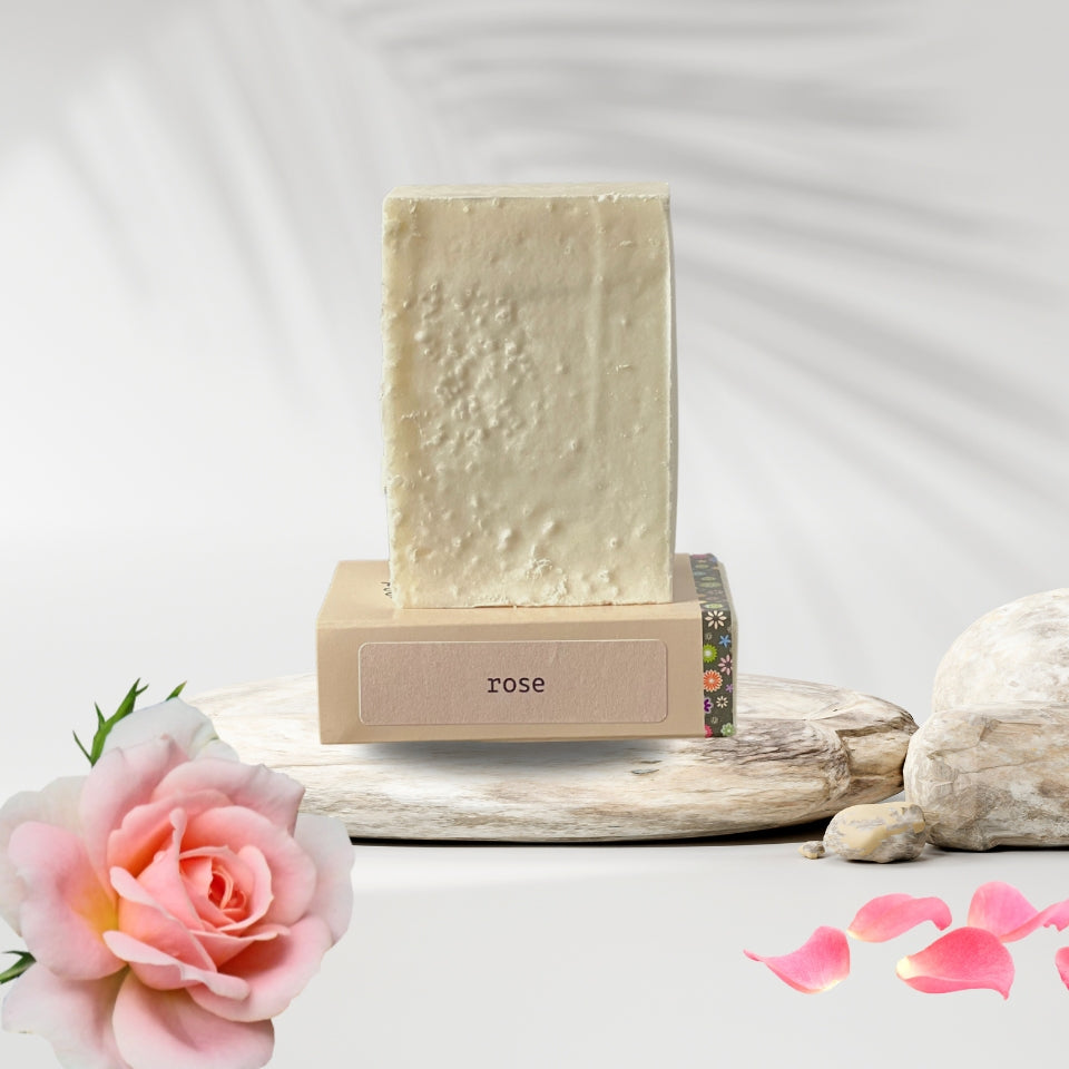 Rose Salt Soap Bar – Soothing Soap for Redness, Rosacea & Sensitive Skin