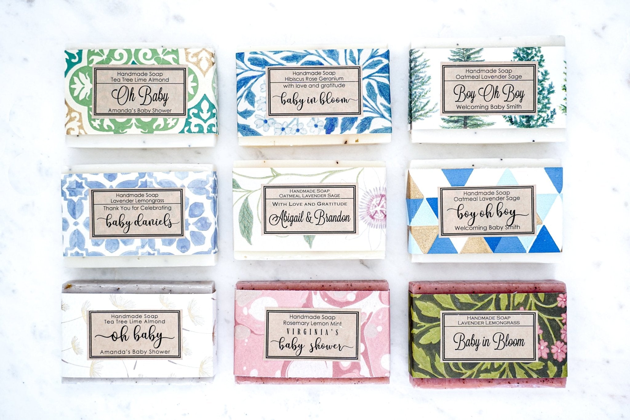 Custom Soap Favors for Shower