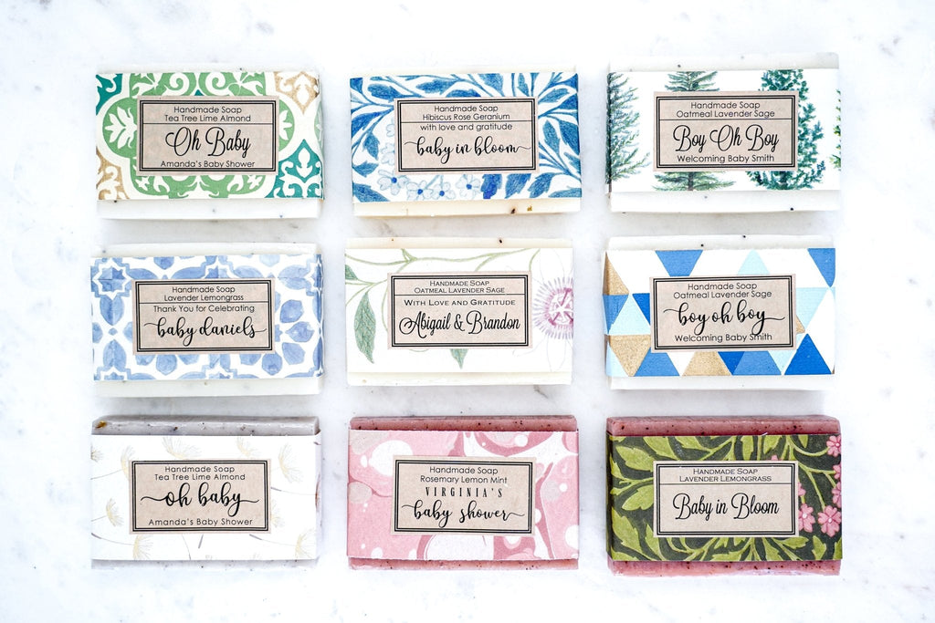 Custom Soap Favors for Shower - Bloom