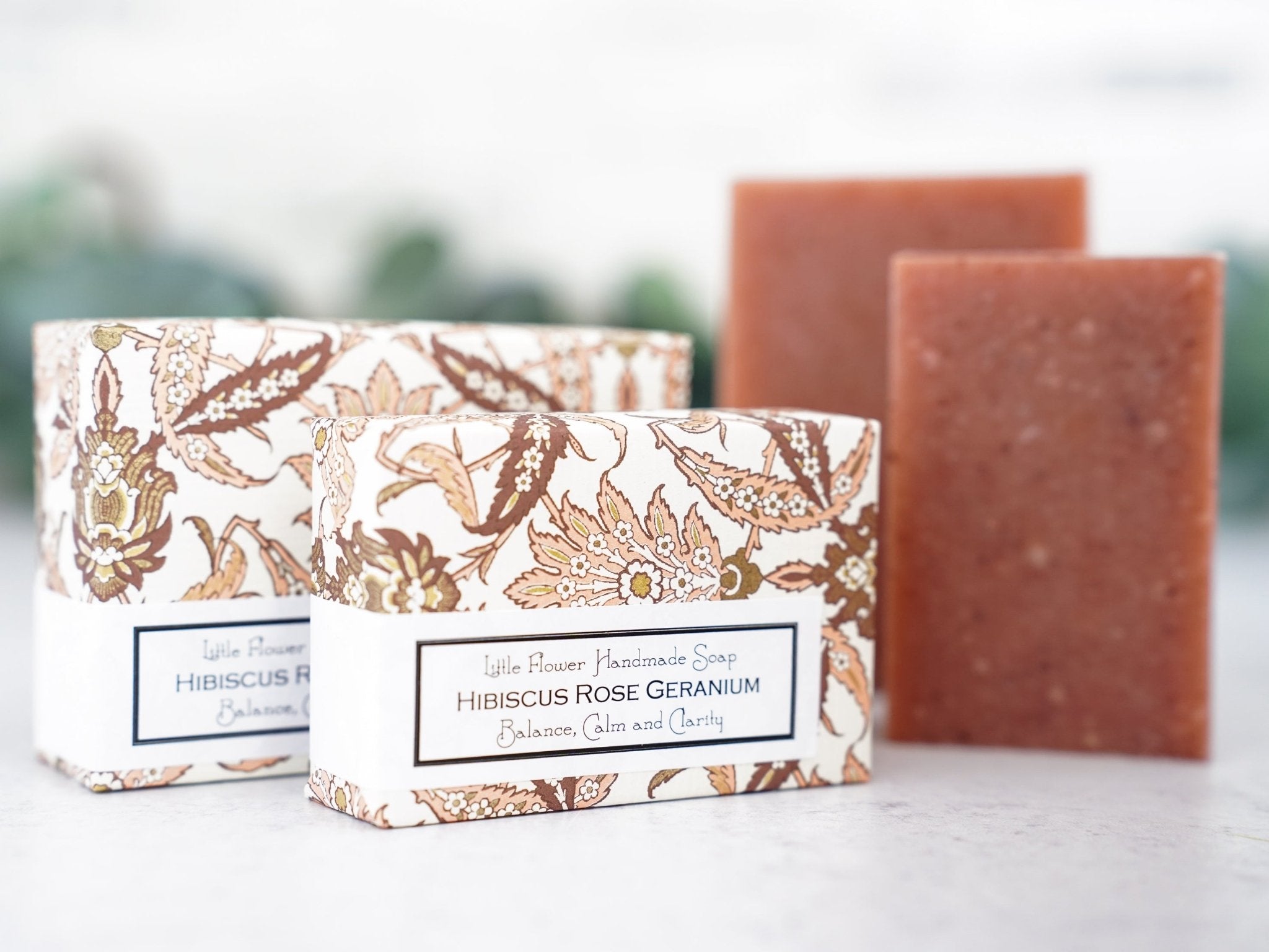 Hibiscus Rose Geranium - Large Bar Soap 6oz