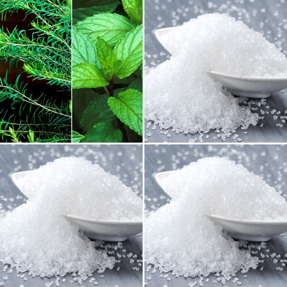 Peppermint & Tea Tree Salt Soap Bar – Clarifying Soap for Blemish-Prone & Oily Skin