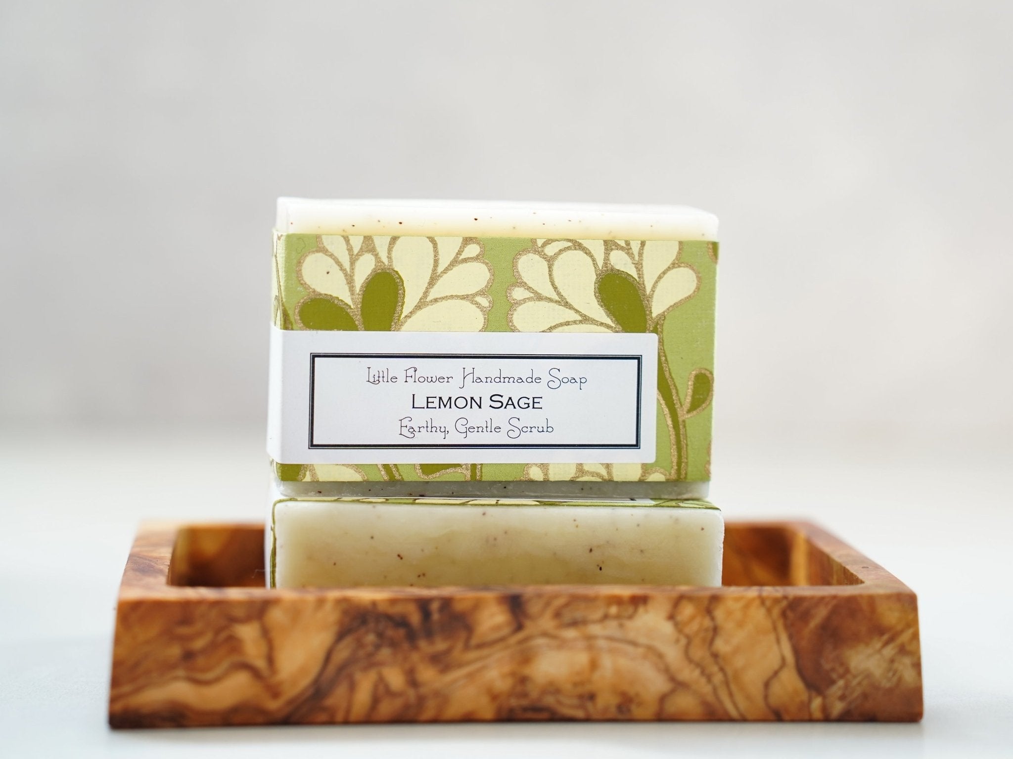 Lemon Sage Apricot Scrub - Handmade Bar Soap