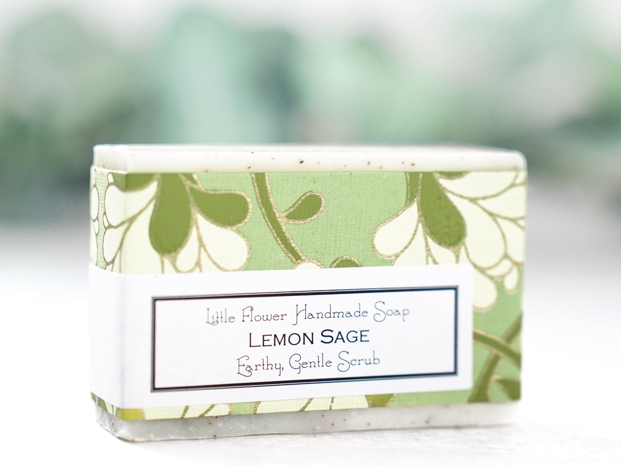 Lemon Sage Apricot Scrub - Handmade Bar Soap