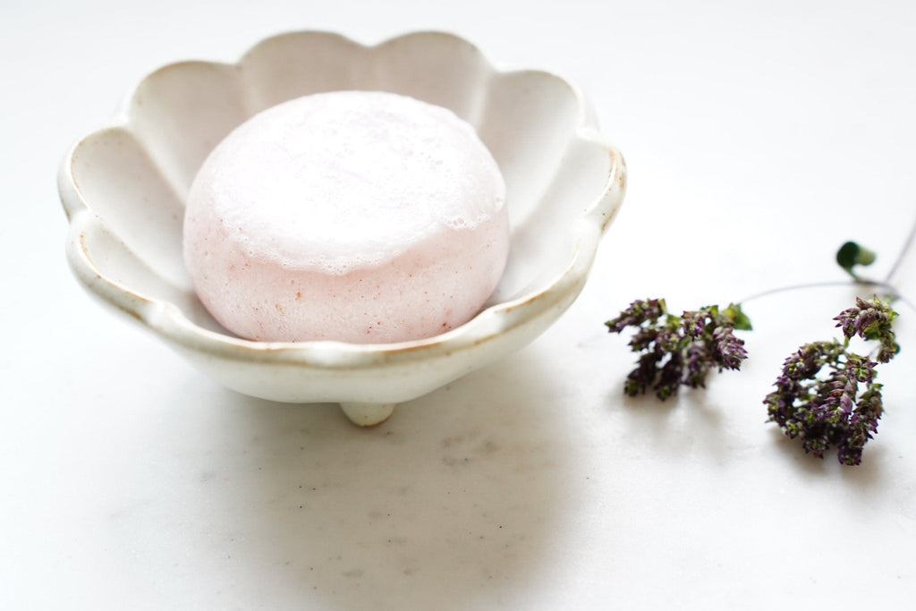 Lotus Scalloped Ceramic Soap Dish
