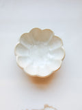 Lotus Scalloped Ceramic Soap Dish