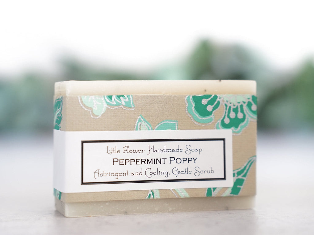 Peppermint Poppy - Handmade Bar Soap - Little Flower Soap Co