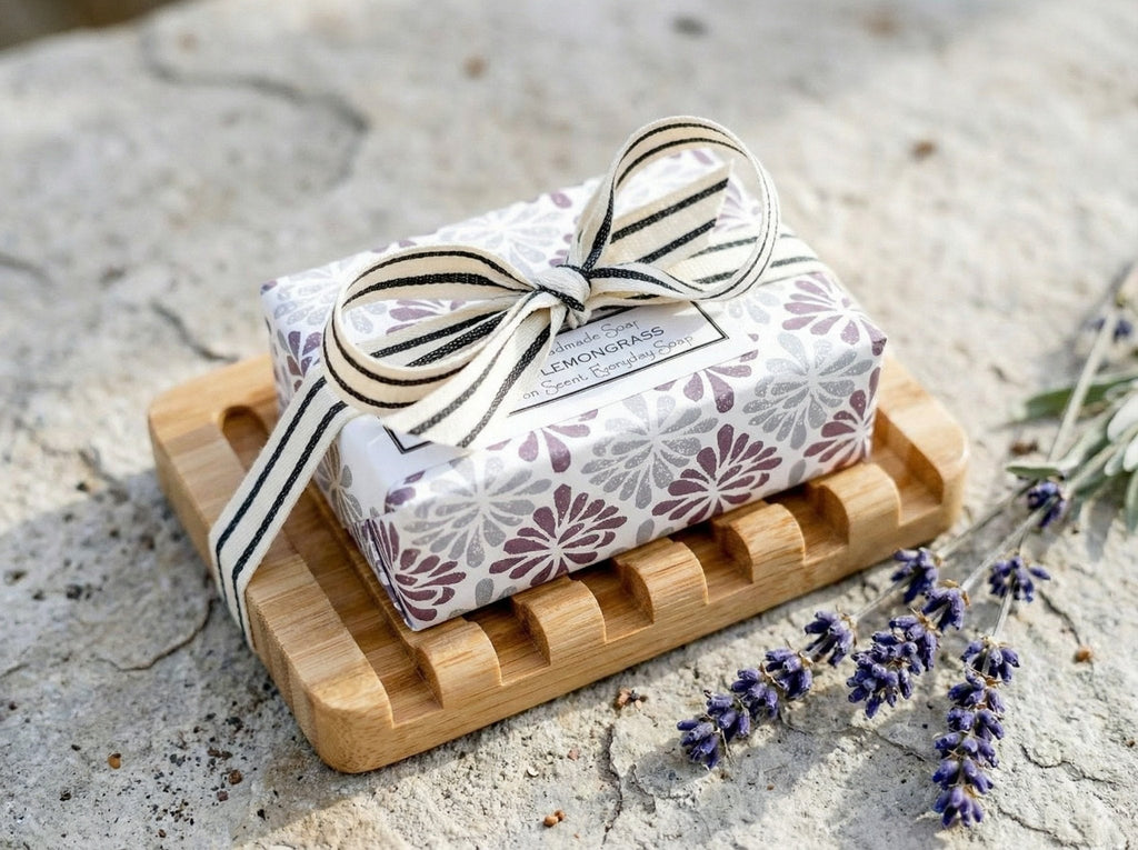 Simple Soap & Dish Gift Set - Bathroom Decor