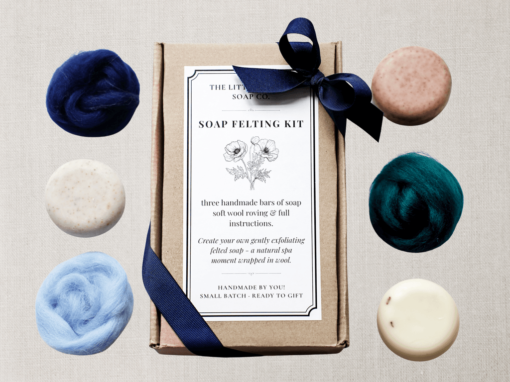 Soap Felting Kit - DIY Wool wrapped soap