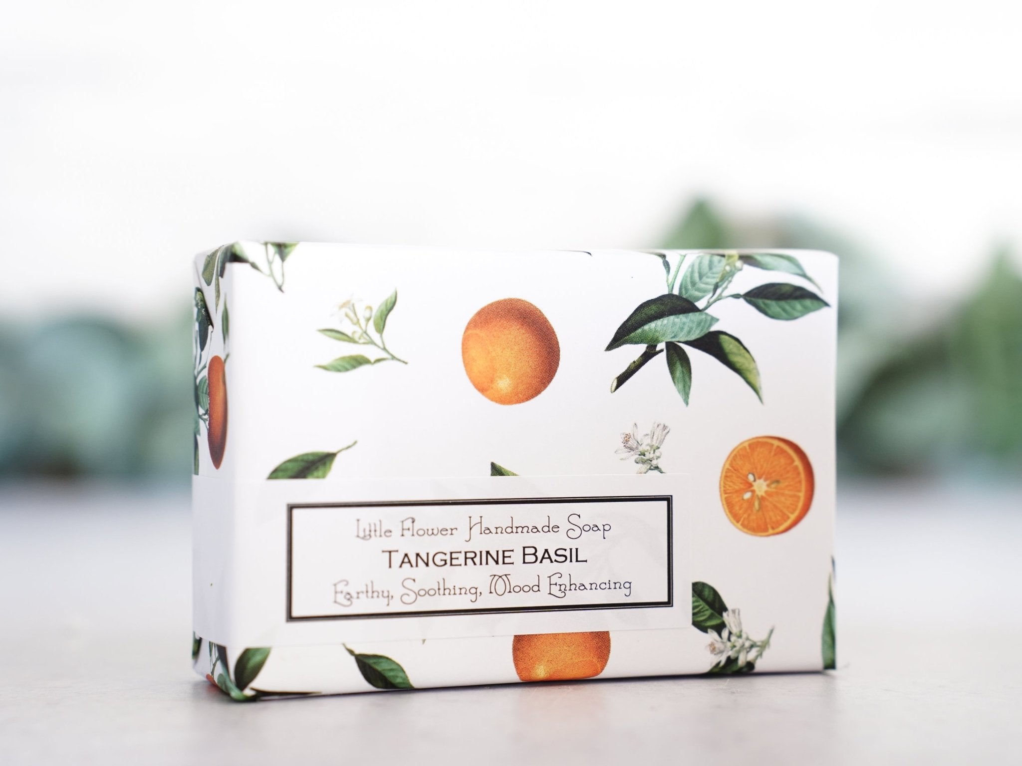 Tangerine Basil - Handmade Bar Soap - Little Flower Soap Co