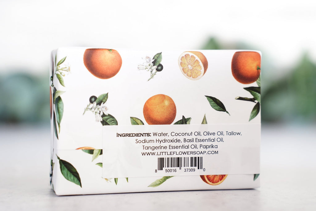 Tangerine Basil - Large Bar Soap 6oz
