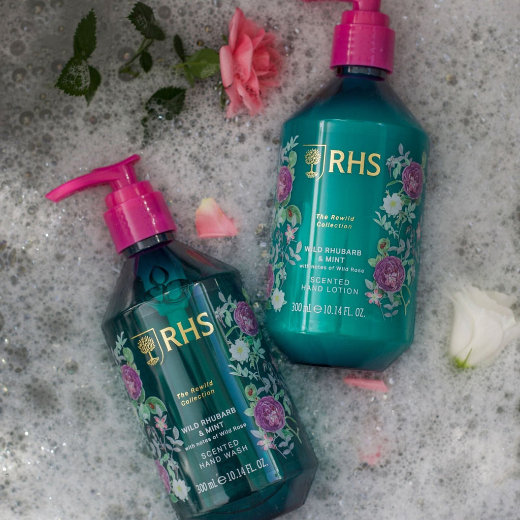 RHS Rewild Rhubarb and Mint Hand Wash 300ml