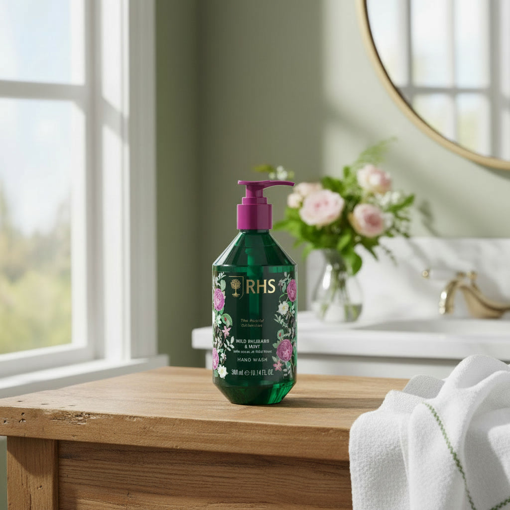 RHS Rewild Rhubarb and Mint Hand Wash 300ml