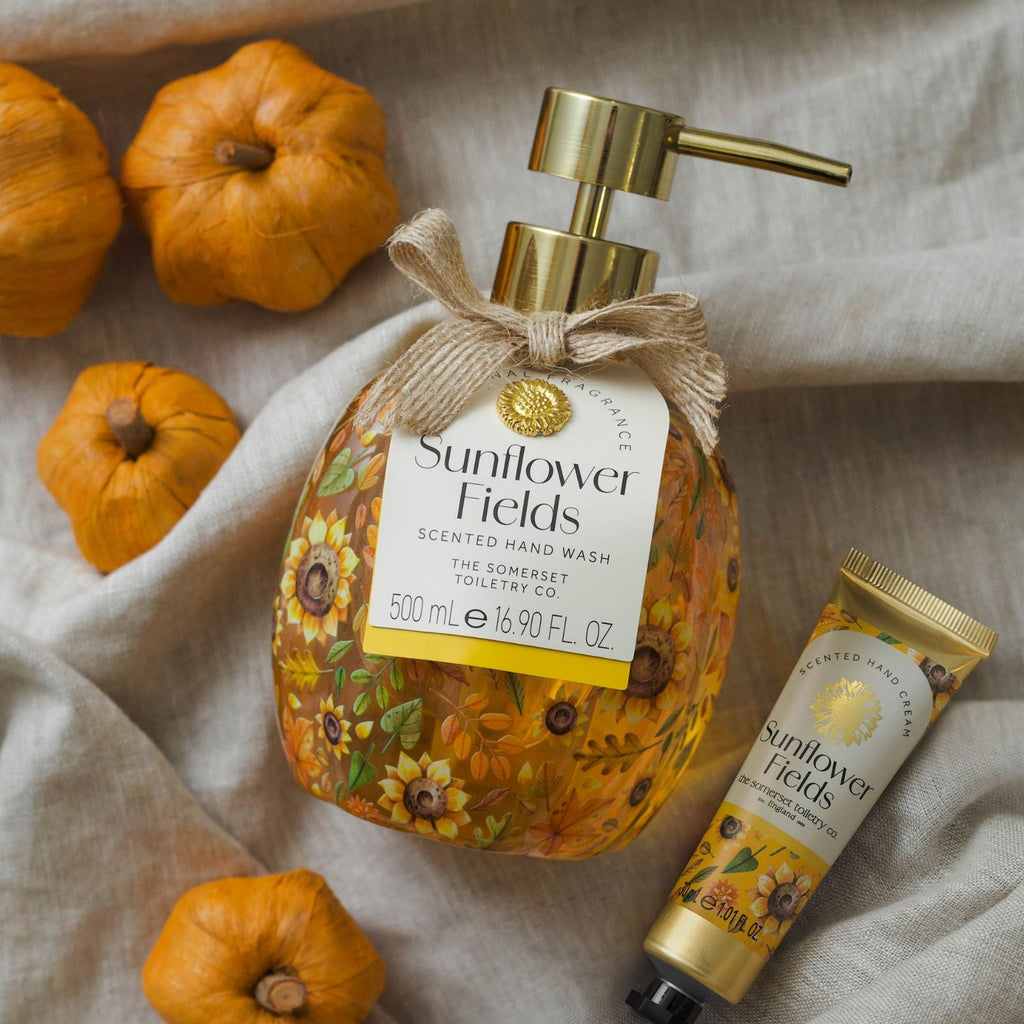 Sunflower Fields Pattern Pumpkin Hand Wash 500ml