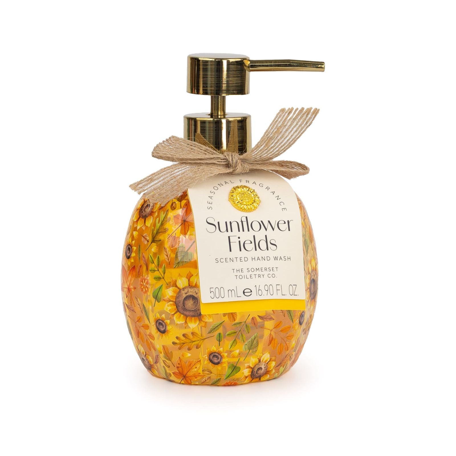 Sunflower Fields Pattern Pumpkin Hand Wash 500ml