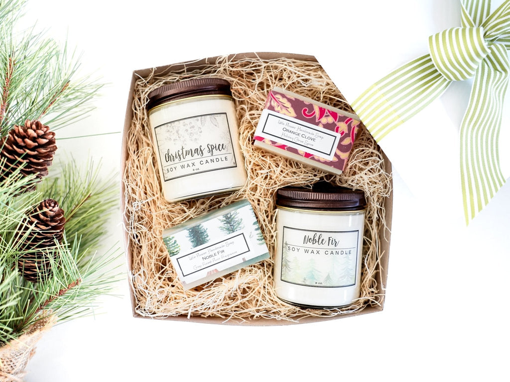 Winter Candle and Soap Gift Box