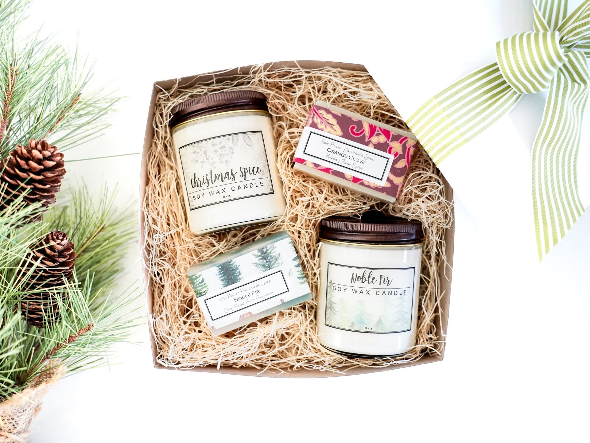 Winter Candle and Soap Gift Box